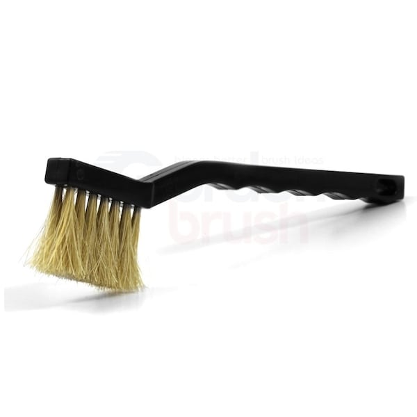 1-1/4" D 12" Length Single Spiral Single-Stem Nylon Brushes w Ring